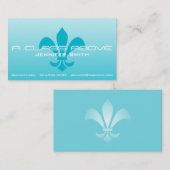 Vleur de Lis Gradiënt Faded Licht Kies om het even Visitekaartje (Voorkant / Achterkant)