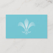 Vleur de Lis Gradiënt Faded Licht Kies om het even Visitekaartje (Achterkant)