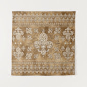 Vleur-de-lis luxeparel en goudversiering wandkleed (Voorkant)