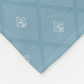 Vleur-de-lis-patroon Fleece Deken (Hoek)
