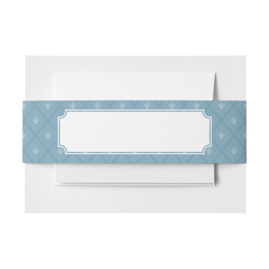 Vleur-de-lis-patroon Uitnodigingen Wikkel (Voorkant Voorbeeld)