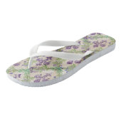 Vleur-de-lis-patroon - waterverf Iris Teenslippers (Schuin)