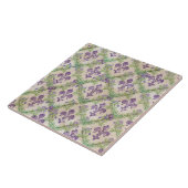 Vleur-de-lis-patroon - waterverf Iris Tegeltje (Zijkant)