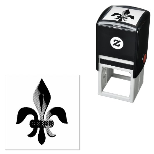 Vleur-de-lis-patroon Zelfinktende Stempel (In situ)