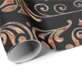 Vleur-de-lis-siermarmer Cadeaupapier (Rol Hoek)