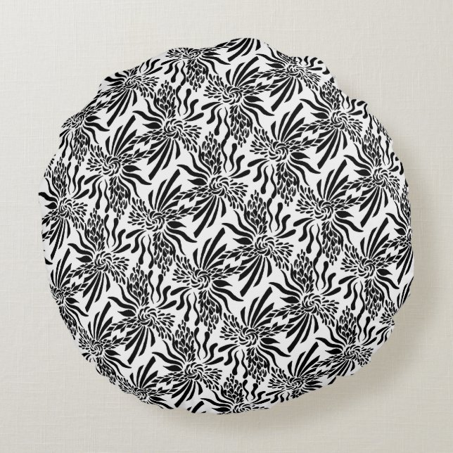 Vleur Rond Kussen (Achterkant)