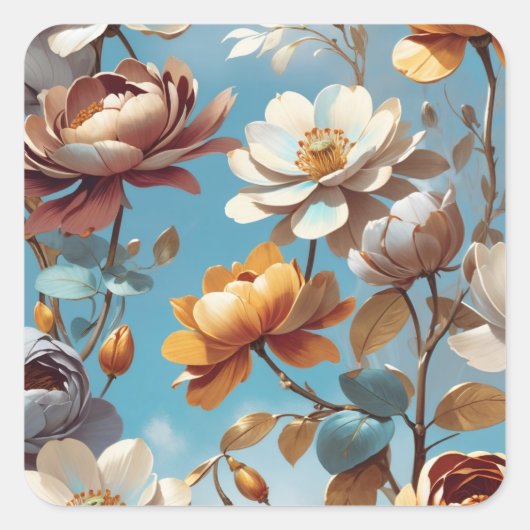 Vleuren Vierkante Sticker (Voorkant)