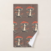  vlieg Agaric paddenstoelen op de achtergrond Bad Handdoek (Handdoek)
