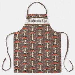  vlieg Agaric paddenstoelen op de achtergrond Schort