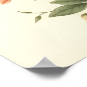 vlieg Agaric rode en witte champignons bloemenpra Poster (Hoek)