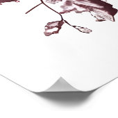  vlieg Agaric rode en witte champignons bloemenpra Poster (Hoek)