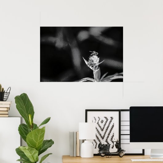 Vlieg alleen goud poster (Thuiskantoor)