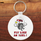 vlieg als een igel sleutelhanger (Voorkant)
