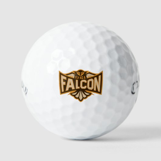 Vlieg Als Een Valk Sepia Golfballen (Voorkant)