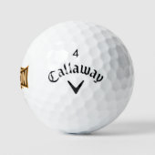 Vlieg Als Een Valk Sepia Golfballen (Logo)
