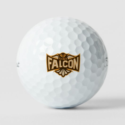 Vlieg Als Een Valk Sepia Golfballen (Voorkant)