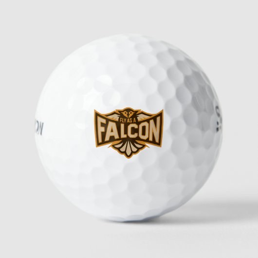 Vlieg Als Een Valk Sepia Golfballen (Voorkant)