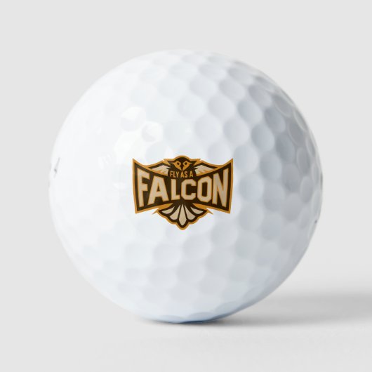 Vlieg als een valk Sepia Golfballen (Voorkant)