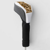 Vlieg als een valk sepia golfheadcover (Schuin)