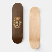 Vlieg als een valk Sepia Persoonlijk Skateboard (Voorkant)