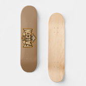 Vlieg als een valk sepia persoonlijk skateboard (Voorkant)
