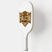 Vlieg als een valk sepia pickleball paddle (Links)