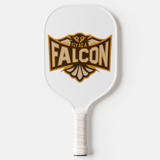 Vlieg als een valk sepia pickleball paddle (Voorkant)