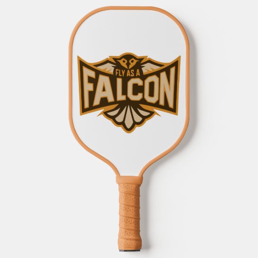 Vlieg als een valk sepia pickleball paddle (Voorkant)