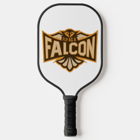 Vlieg als een valk sepia pickleball paddle (Voorkant)