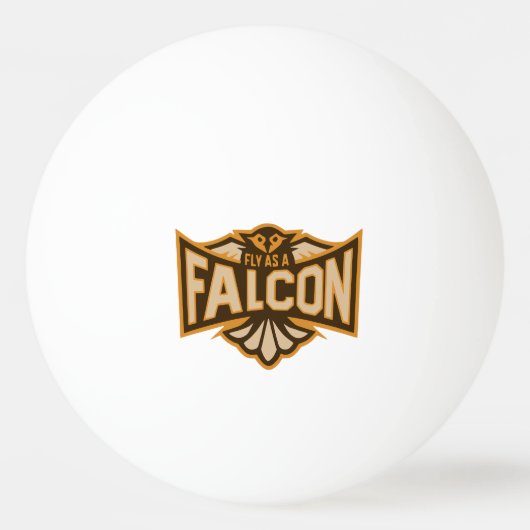 Vlieg Als Een Valk Sepia Pingpongbal (Voorkant)