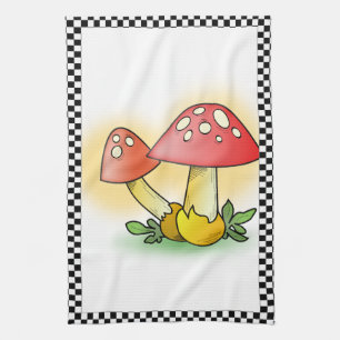Vlieg Amanita Muscaria Paddenstoelen Gepersonalise Theedoek