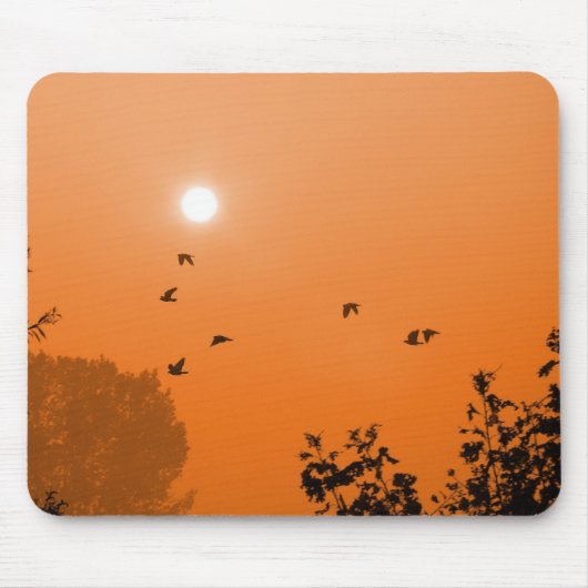 Vlieg bij zonsopgang Muismat (Voorkant)