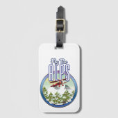 Vlieg De Alpen Bagagelabel (Voorkant (verticaal))