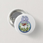 Vlieg De Alpen Ronde Button 3,2 Cm (Voorkant /achterkant)