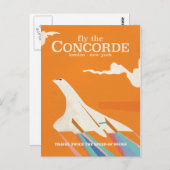 Vlieg de Concorde Briefkaart (Voorkant / Achterkant)