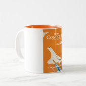 Vlieg de Concorde Tweekleurige Koffiemok (Voorkant links)
