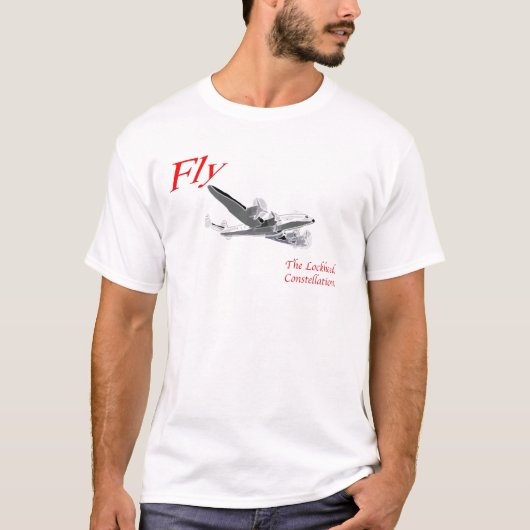 Vlieg de Lockheed Constellatie T-shirt (Voorkant)