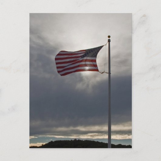 Vlieg de vlag briefkaart (Voorkant)