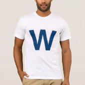 Vlieg de W, Chicago Baseball Mannen T-shirt (Voorkant)
