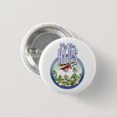 Vlieg door de Alpen Ronde Button 3,2 Cm (Voorkant /achterkant)