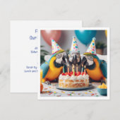 Vlieg door! Papegaai verjaardag, vogel verjaardag Kaart (Voorkant / Achterkant)