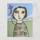 Vlieg een Kite Briefkaart (Voorkant)