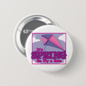 Vlieg een Kite! Ronde Button 5,7 Cm (Voorkant /achterkant)