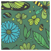 Vlieg een libel op smaragdgroen stof (Close Up)