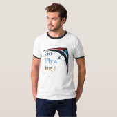 vlieg een vlieger t-shirt (Voorkant volledig)