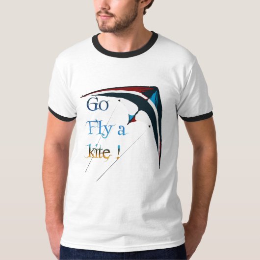 vlieg een vlieger t-shirt (Voorkant)