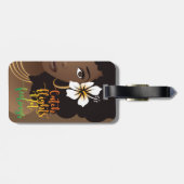 Vlieg geen vleugels, zwarte vrouw, bruin bagagelabel (Achterkant horizontaal)