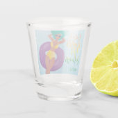 Vlieg, geen zwarte vrouw in de pool shot glas (Achterkant)