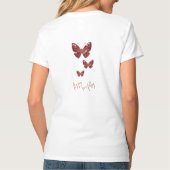 Vlieg gratis, leef volledig - Red Butterfly T-shirt (Achterkant)