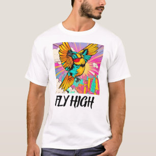 Vlieg hoog: een uitbarsting van kleur! t-shirt